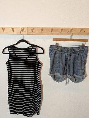 Maternity Bundle for spring/summer - Chambray and B&W Stripes!!
